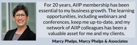 Marcy Phelps: AIIP has been essential to my business growth.